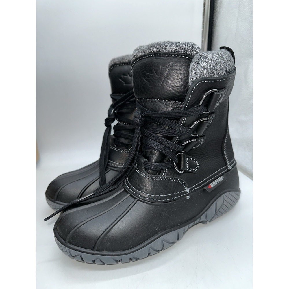 Retail Return Baffin Women's Yellowknife Cuff Boots (Black) - Size 9